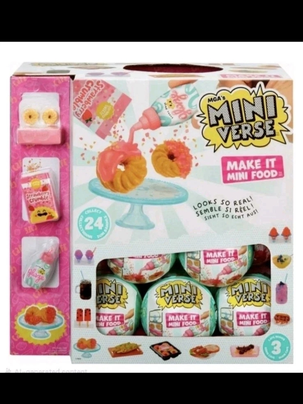 MGA Miniverse Make It Mini Foods Cafe Series 3 Lot of 16 New Balls + Display Box
